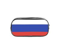 TTIGLHOH Trousse transparente imprimée drapeau russe, étanche, organiseur de cosmétiques, sac de transport portable pour outils d'art