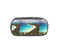 TTIGLHOH Trousse transparente imprimée île de Cuba, organiseur cosmétique étanche, sac de transport portable pour outils artistiques