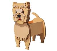 TTiiLoe Cache-Pot pour Chien, Cain Terrier, Pots de Fleurs pour Jardin d'herbes en PVC, Support de conteneur de Plantes en Forme de Dessin animé de Chien, 34x24cm/13.38x9.44in