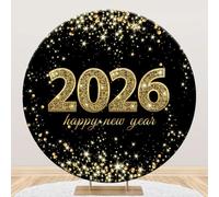 Ttincceer 200cm 2026 Bonne Nouvelle année Tout au Long de Fond Or Scintillant lumière d'étoile fête de la Veille du Nouvel an Photographie Couverture de Fond Festival décoration bannière