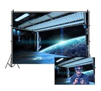 Ttincceer Fond de Vaisseau Spatial pour la Photographie 300x200cm Espace Extra-atmosphérique Science-Fiction Toile de Fond futuriste Cabine 3D Galaxie Fond de Photographie Cosmique