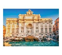 Ttincceer Italie Toile de Fond architecturale 1.8x1.2m Rome Antique Fontaine de Trevi Fond Historique Europe Antique Attractions célèbres bâtiment Photographie Toile de Fond Studio Accessoires Photo