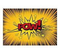 Ttincceer Toile de Fond Super Ville 2.5x1.8m Dessin animé Super-héros pow Photographie Fond Anime thème garçon Anniversaire Photographie Toile de Fond Studio Portrait Accessoires de Prise de Vue