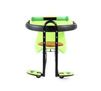 TTISJHK Siège de vélo avant pour enfant de 1 à 4 ans, charge maximale : 20 kg, pédale et siège réglables, siège avant sûr avec dossier et arceau de protection pour VTT, vélo de ville