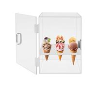 TTISJHK Support pour cornets de glace en acrylique 9 trous - Transparent - Support pour gaufres et dessert - Support stable pour cornets de glace - Pour fête, café, boulangerie et événements