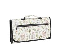 Ttiy Matelas à langer imperméable pour bébé avec poche à lingettes pour voyage à l'extérieur (blanc)