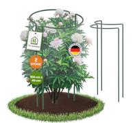TTL GARDEN Lot de 2 supports pour arbustes - 100 cm x 40 cm - En acier inoxydable avec revêtement en plastique - Support pour plantes - Support pour plantes - Support pour plantes - Hortensia, rose