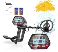 TTLIFE Détecteurs de Métaux, Réglable 33-43 Pouces, Haute Précision Étanche Détecteur de Métaux avec Affichage LCD pour Enfants