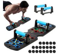 TTLIFE Kit d'Entraînement Pompes. Planche de Pompes Multifonctionnelle avec Barres.Ensemble de Fitness pour l'Exercice à la Maison