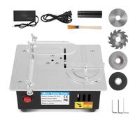 TTLIFE Mini scie circulaire de table portable, réglable de précision avec 4 lames de 0,1 à 15 mm, multifonction le travail du bois