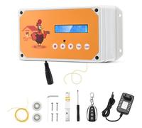 TTLIFE Porte Automatique Poulailler, Ouvre-Porte de Poulailler avec télécommande et poulie, minuteur l'ouverture et la fermeture