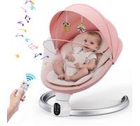 TTLIFE Transat Bébé Électrique,Balancelle Bebe Electrique pour bébés de moins de 9 kg,avec télécommande et Bluetooth,5 Vitesses