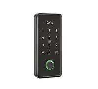 TTLOCK APP RFID Carte Serrure de porte d’armoire électronique intelligente Tiroir d’empreintes digitales biométrique Serrure d’armoire à mot de passe intelligent (Couleur : ZW179 Argent)