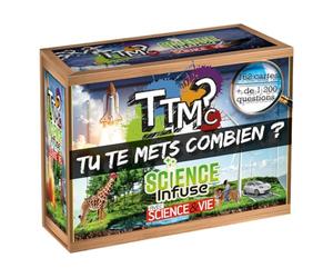 TTMC Tu Te Mets Combien ? - TTMC Science Infuse - Science & Vie - Jeu de société Culture générale - Jeu d’Ambiance drôle et Convivial - Soirée Entre Amis, Famille, 2 à 16 Joueurs - Dès 14 Ans