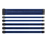 TtMod AC-035-CN1NAN-AB Kit de câble d'extension gainé pour bloc d'alimentation, noir/bleu, 300 mm, 16 AWG, ATX/EPS/PCIe, AC-035-CN1NAN-AB