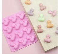 TTOA - 12 Cavity Penis Silicone Mould | Penis Chocolate Mould | Valentine Chocolate Fun Mould | Cake Decorating Mold