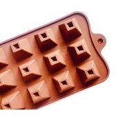 TTOA Moule à chocolat en silicone en forme de pyramide | Moule à bonbons anti-adhésif | Cire fondue, glaçons | Décoration de gâteaux