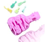 TTOA - Moule à chocolat en silicone pour guitare | Glaçons | Cire fondue, moule à gelée | moule à argile