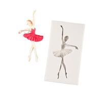 TTOA Moule à fondant en silicone Motif ballerine
