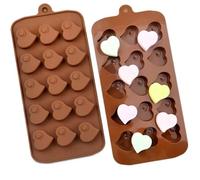 TTOA - Moule en silicone 15 cavités en forme de cœurs tourbillonnants | Moule à chocolat de Saint-Valentin | Outil de décoration de gâteau