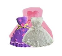 TTOA Moule en silicone pour fondant en forme de robe de boule | Moule à sucre | Moule à chocolat | Décoration de gâteau