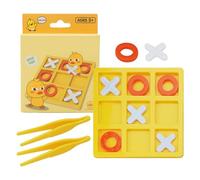 Ttoe Game - XO Strategy Board | Jouet de bureau classique | Jeu de fête éducatif pour et adultes | Puzzle de voyage pour le développement des compétences | Défi du cerveau pour