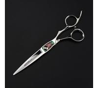 TTOOGO 6,5 pouces CNC Pro Hair Cutars Cisque - Ciseaux de salon en acier japonais avec incrustation d'ormeaux pour les stylistes et les barbiers professionnels