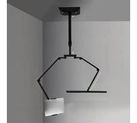TTOOGO Lumière de travail à LED mural avec télécommande - lampe à bras swing pliable à télécommande, température de couleur de luminosité réglable,Hanging
