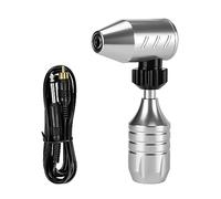 TTOOGO Machine à tatouage rotatif - Aluminium ALLIAG RC ROTARY TATOO TATOUT Gun pour doublure et ombrage, trait 3,5 mm,avec les systèmes cartouche pour la doublure, l'ombrage,Argent