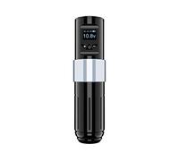 TTOOGO Stylo de tatouage sans fil avec affichage OLED - machine à tatouage rotatif de tension réglable, moteur 12V 12000 tr/min, batterie de 1700mAh, 8 heures,Noir,1 battery