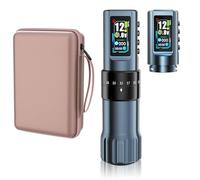 TTOOGO Stylo de tatouage sans fil professionnel - Machine de tatouage à cartouche à double batterie de batterie à double batterie avec une alimentation de 1600mAh de 1600mAh,Noir