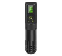 TTOOGO Stylo tatouage rotatif sans fil avec batterie de 2000mAh - machine à tatouage rotatif professionnel avec affichage LED, 3,5 mm,Noir,1 battery