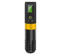 TTOOGO Stylo tatouage rotatif sans fil avec batterie de 2000mAh - machine à tatouage rotatif professionnel avec affichage LED, 3,5 mm,D'or,1 battery