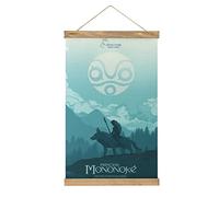 TTOOXZ Cintres magnétiques Mononoke Hime Anime Poster DIY Décoration murale Tissu Peinture Cadre Support pour Salon