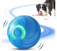 TTPOLONG Jouet interactif pour animaux de compagnie - Balle roulante automatique active pour chiens de petite et moyenne taille - Jouet mobile rechargeable avec lumière LED pour chats et animaux