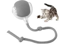 TTPOLONG Jouet Interactif pour, Balle Interactive Chat, Trois Modes réglables avec Fonction de réveil pour Chien Chat (Gris)