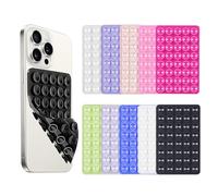 TTPSRY 10 PCS Ventouses en Silicone Supports de Téléphone Support Lazy Fixation Power Bank Double Face Portable Polyvalente Antidérapant pour Selfies et Vidéos(Multicolore)