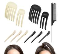 TTPSRY 11 Pièces Kit Volumateur Frange Peigne Coiffure Accessoires Cheveux Barrettes Pinces Coiffantes Outils Styling Volume Racines