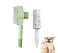 TTPSRY 2 Pièces Brosse Toilettage Chien Chat Peigne Démêloir Poils Animaux Compagnie Ergonomique Nettoyage Fourrure