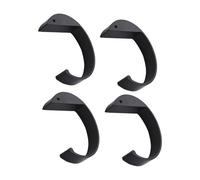 TTPSRY 4 Pièces Porte Sac à Main Table Crochet de Bureau Accroche Portable Support pour Sac à Main Accessoire Utilitaire pour Bureau (Noir)