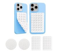 TTPSRY 4 Pièces Silicone Ventouse Téléphone Portable Support de Téléphone Antidérapant Adhésif Compatible iPhone Android Mains Libres Selfies et Vidéos Accessoire Télépho (Blanc)
