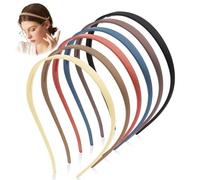 TTPSRY 6 Pièces Bandeaux Fins Minimalistes Serretête Classiques Accessoires Cheveux Multicolores Confortables Cerceau Cheveux Élégants