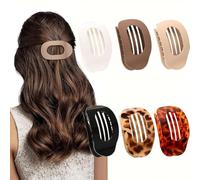 TTPSRY 6 Pièces Barrettes Ovales Minimalistes Pinces Cheveux Géométriques Accessoires Coiffure Élégants Attaches Cheveux tendance