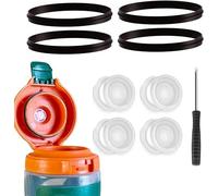 TTPSRY 9 Pièces Kit Accessoires Bouteille D'eau Ensemble Valve Distribution Joints Étanchéité Tournevis Pièces Remplacement Gourde Sport