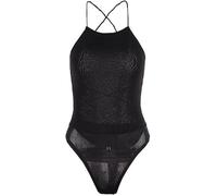 TTPSRY Body Femme sans Manche Col Halter Bodysuit Bretelles Croisées Moulant Élégant Top Gainant Sculptant pour Tenue Quotidienne Soirée
