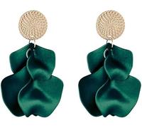 TTPSRY Boucles d'oreilles femme élégantes en Alliages design floral bijoux mode pour occasions spéciales(Vert)