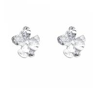TTPSRY Boucles d'Oreilles Femme Fleur Piercing Oreille Piercing Tragus Bijoux Élégants Accessoires Mode Cadeau Anniversaire (Argent)