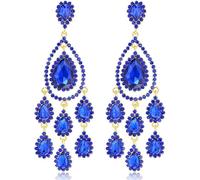 TTPSRY Boucles d'Oreilles Femme Pendantes Cristal Goutte d'Eau Bijoux Elegants Accessoires Mode Piercing Oreille Piercing Tragus Cadeau Anniversaire Mariage Soirée
