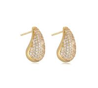 TTPSRY Boucles d'Oreilles Goutte 'Eau Piercing Helix Tragus Bijoux Piercing Oreille Clous d'Oreilles Forme Larme avec Motifs Coeurs Incrustés de Cristaux Accessoires Bijoux Femme