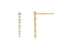 TTPSRY Boucles D'oreilles Pendantes Cascade Cristaux Zirconium Brillants Bijoux Élégants Longues Strass Luxe Femme